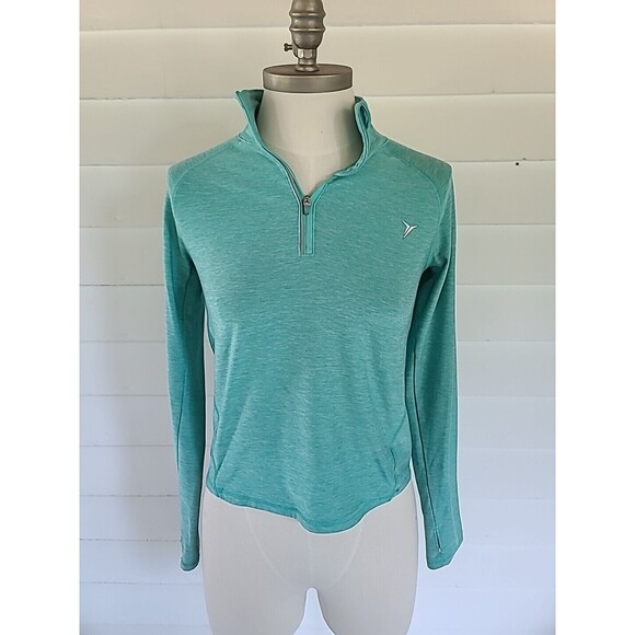 Old Navy Active Large Girls Long Sleeve Top Aqua - Picture 1 of 12